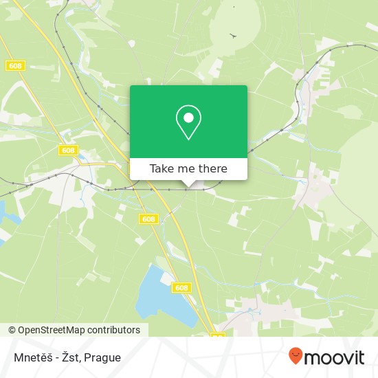 Mnetěš - Žst map