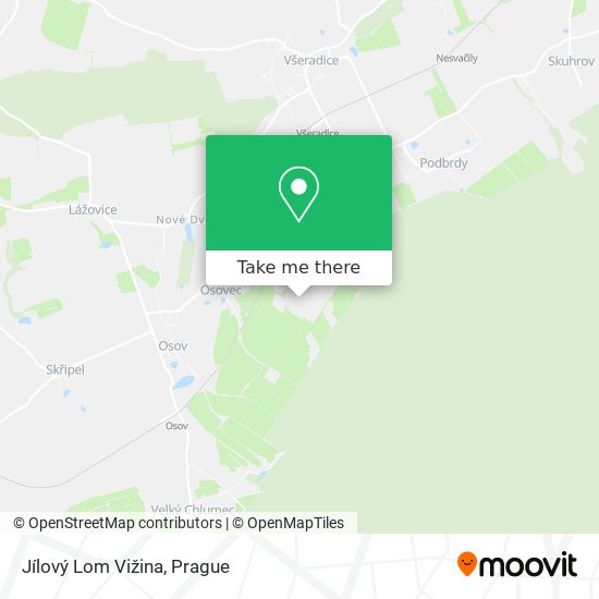 Jílový Lom Vižina map