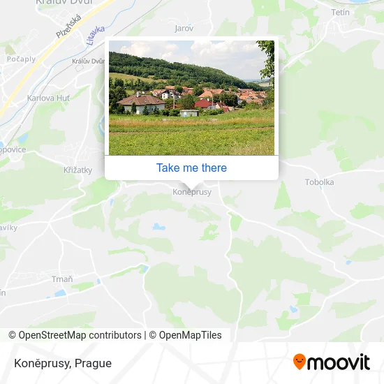 Карта Koněprusy