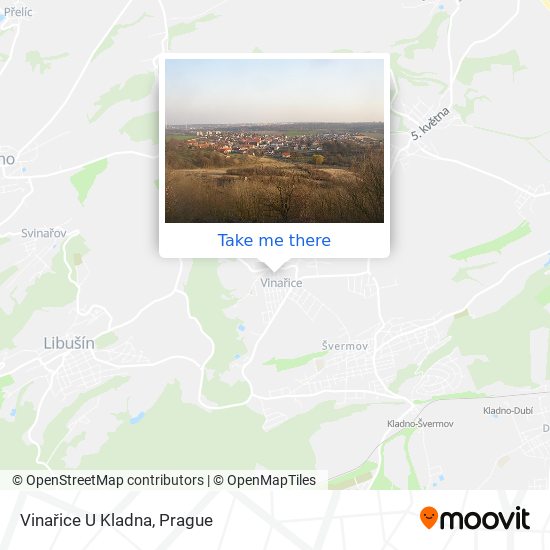 Vinařice U Kladna map