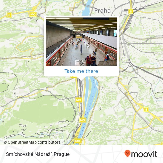 Smíchovské Nádraží map