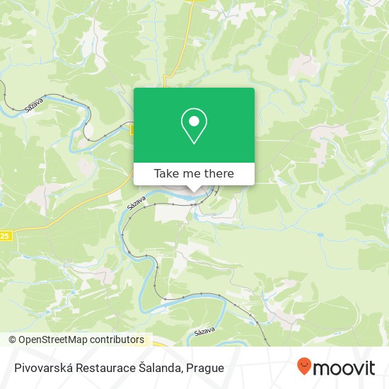 Pivovarská Restaurace Šalanda map