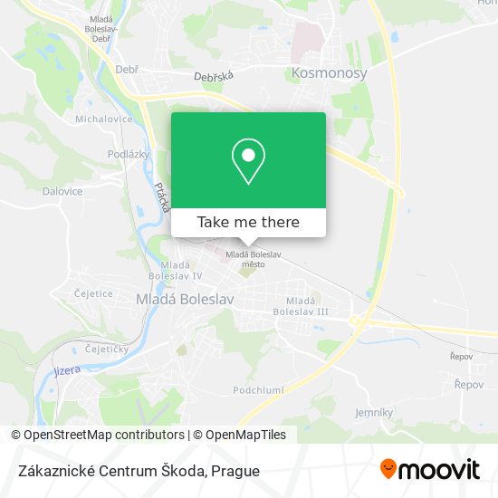 Zákaznické Centrum Škoda map
