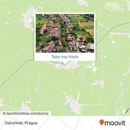 Oskořínek map