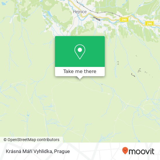 Krásná Máří Vyhlídka map