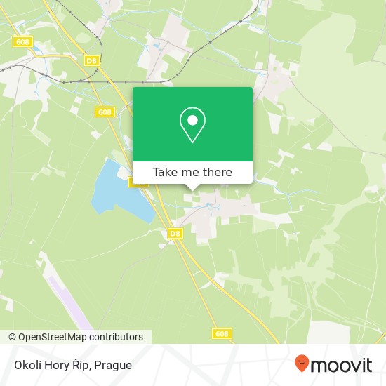 Карта Okolí Hory Říp