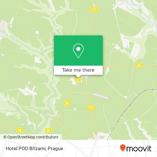 Hotel POD Břízami map