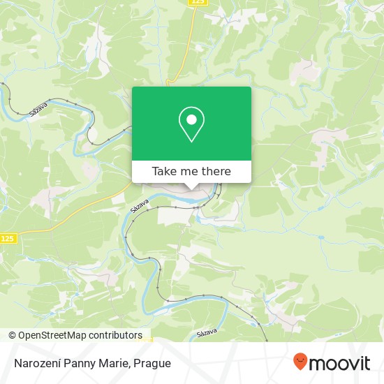 Narození Panny Marie map