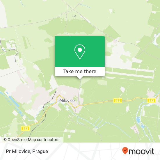 Pr Milovice map