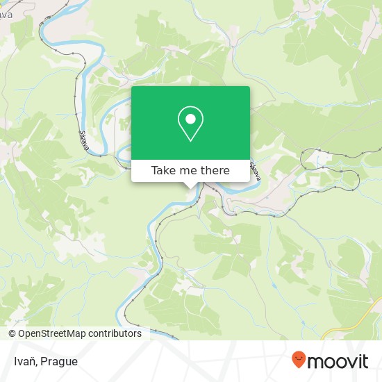 Ivaň map