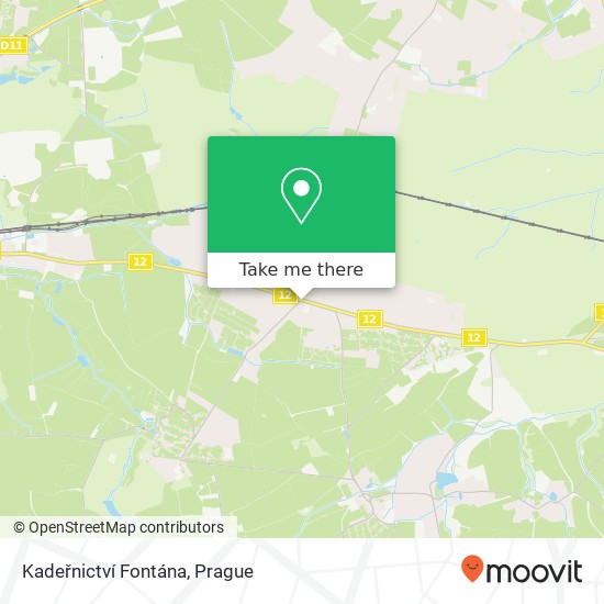 Kadeřnictví Fontána map