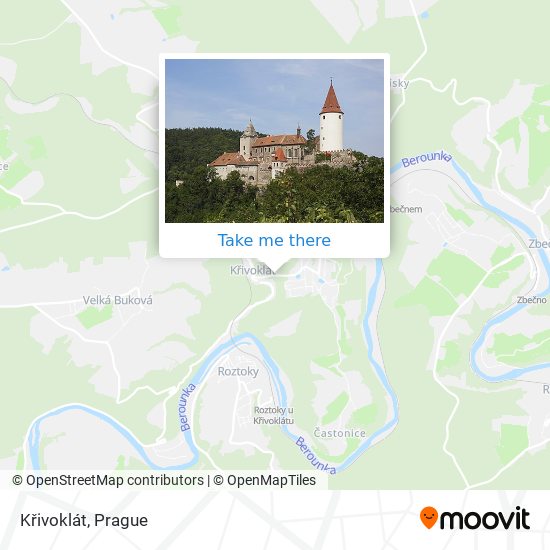 Карта Křivoklát