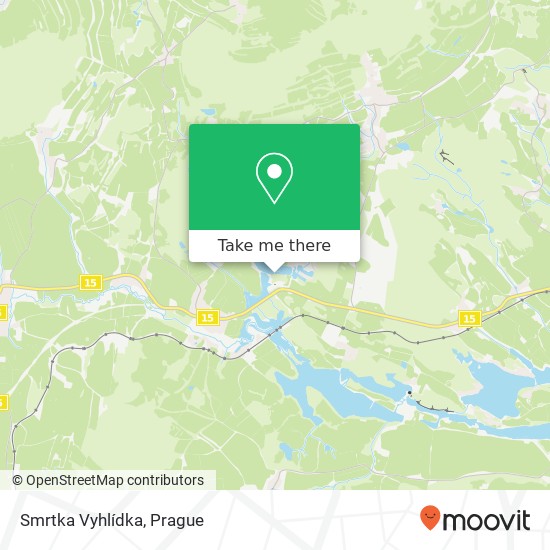 Smrtka Vyhlídka map