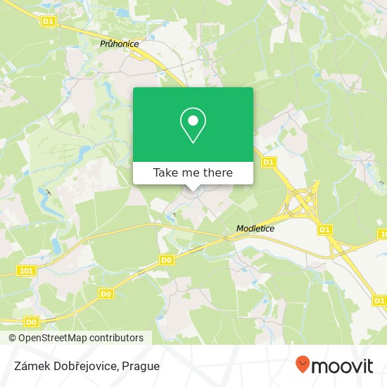 Zámek Dobřejovice map