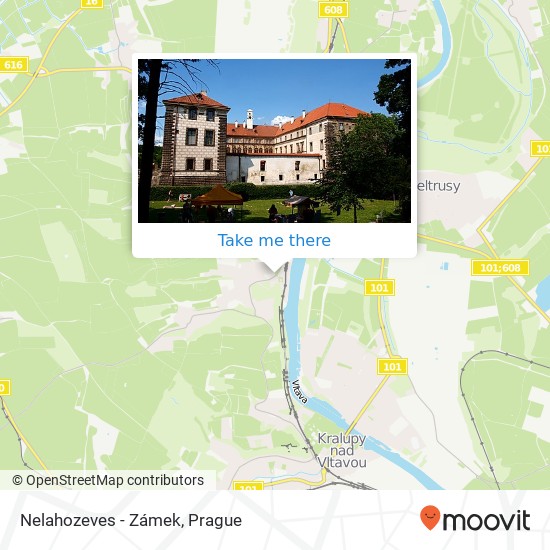 Nelahozeves - Zámek map