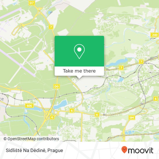 Sídliště Na Dědině map