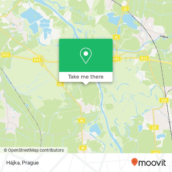 Hájka map