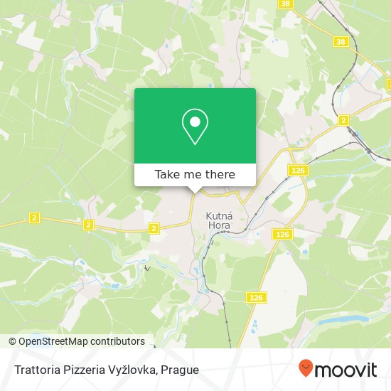 Карта Trattoria Pizzeria Vyžlovka