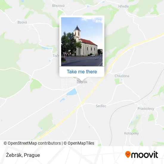 Карта Žebrák