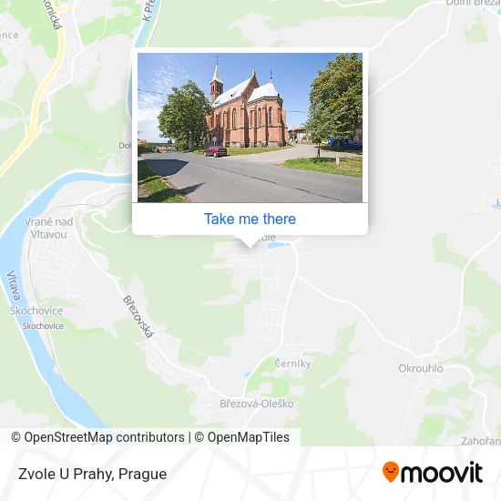 Карта Zvole U Prahy