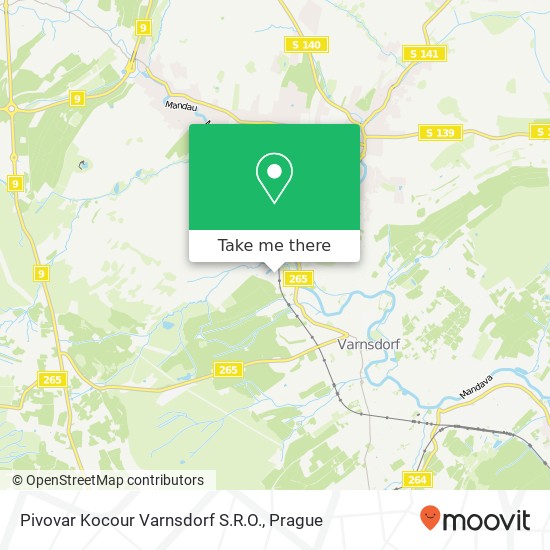 Pivovar Kocour Varnsdorf S.R.O. map