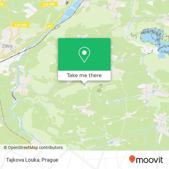 Tajkova Louka map