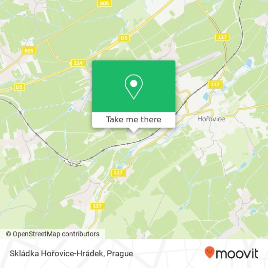 Skládka Hořovice-Hrádek map