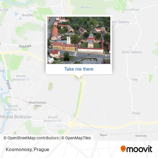 Карта Kosmonosy