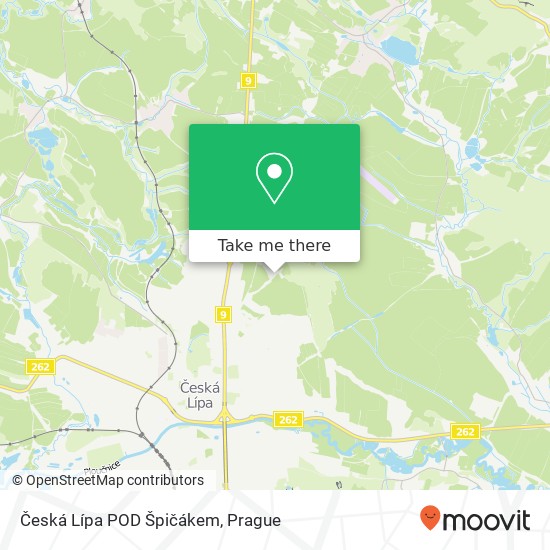 Карта Česká Lípa POD Špičákem