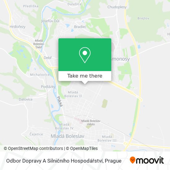 Odbor Dopravy A Silničního Hospodářství map