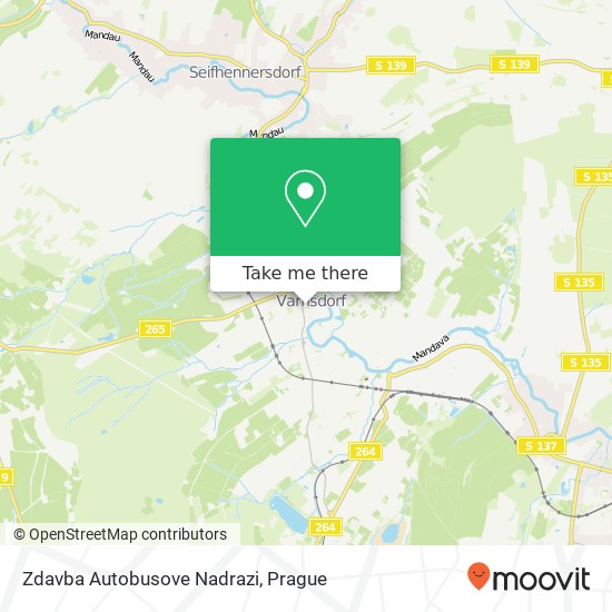 Карта Zdavba Autobusove Nadrazi
