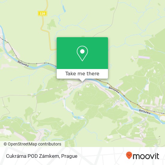 Cukrárna POD Zámkem map