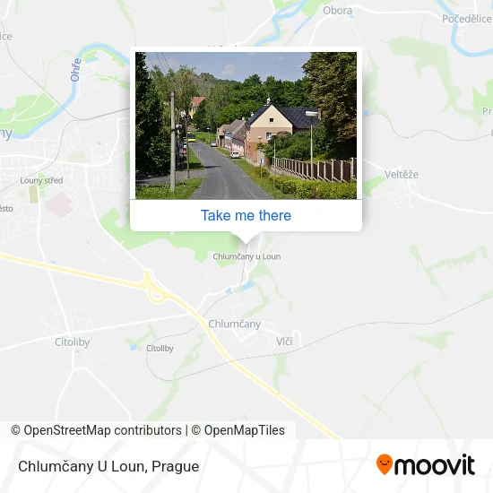 Карта Chlumčany U Loun