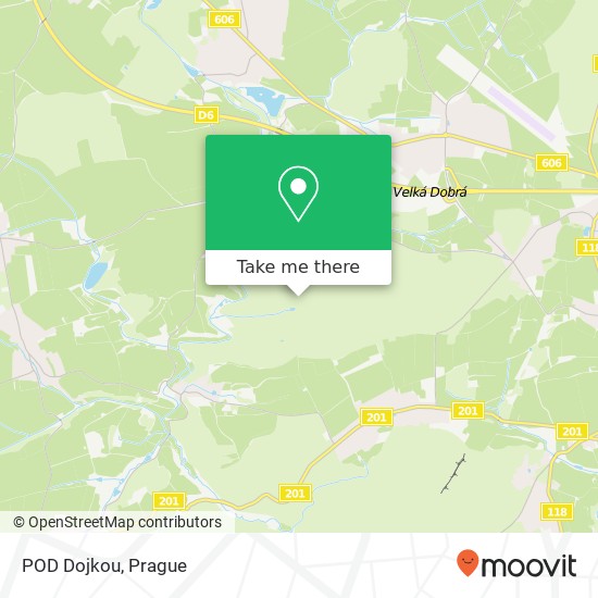 Карта POD Dojkou
