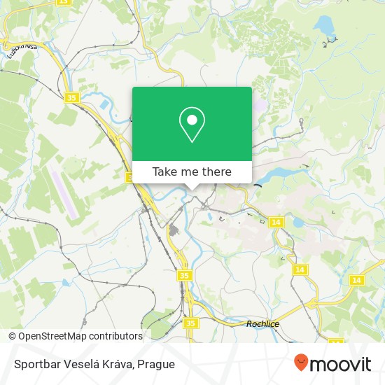 Sportbar Veselá Kráva map