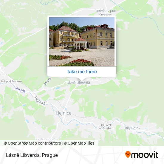 Карта Lázně Libverda