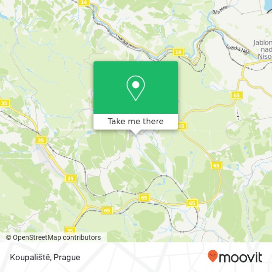 Koupaliště map