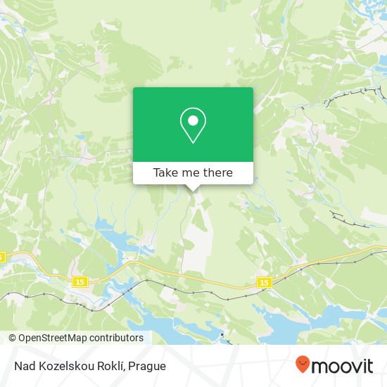 Nad Kozelskou Roklí map