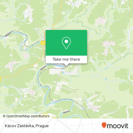 Kácov Zastávka map