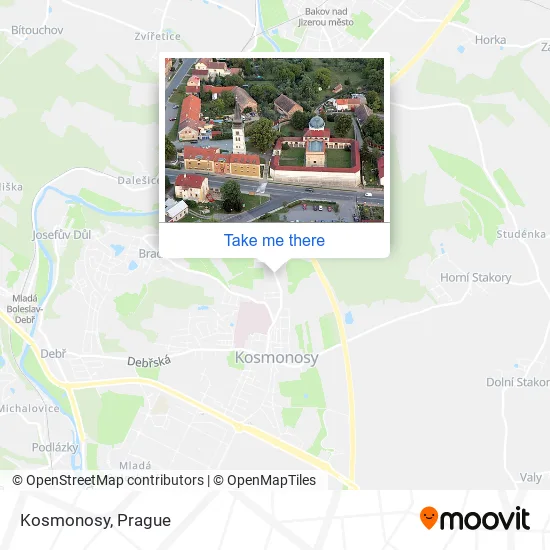 Карта Kosmonosy