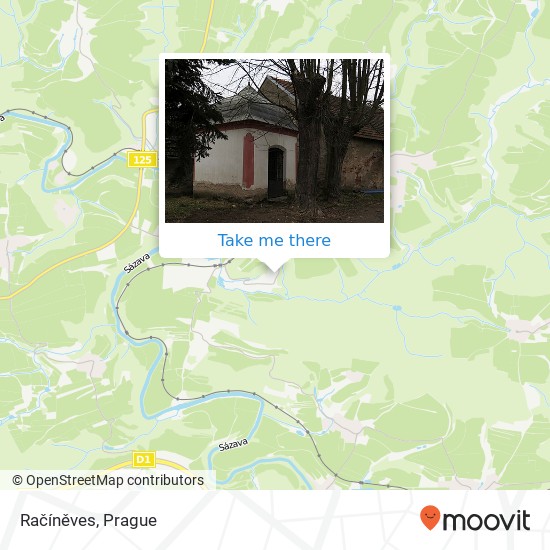 Račíněves map