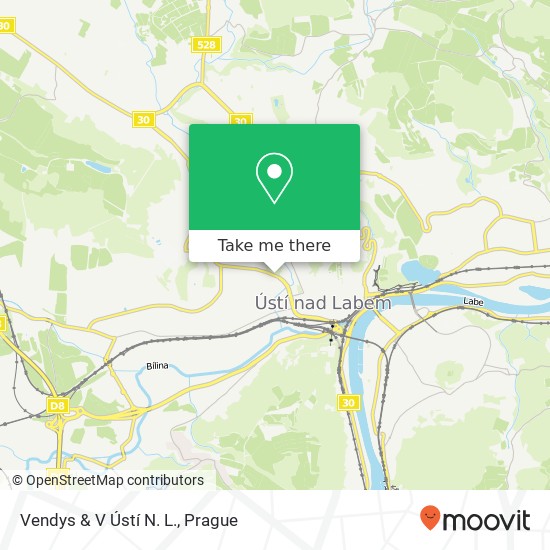 Vendys & V Ústí N. L. map