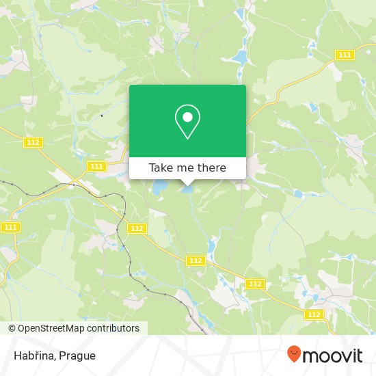 Habřina map