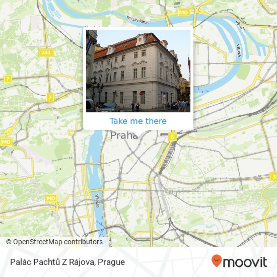 Palác Pachtů Z Rájova map