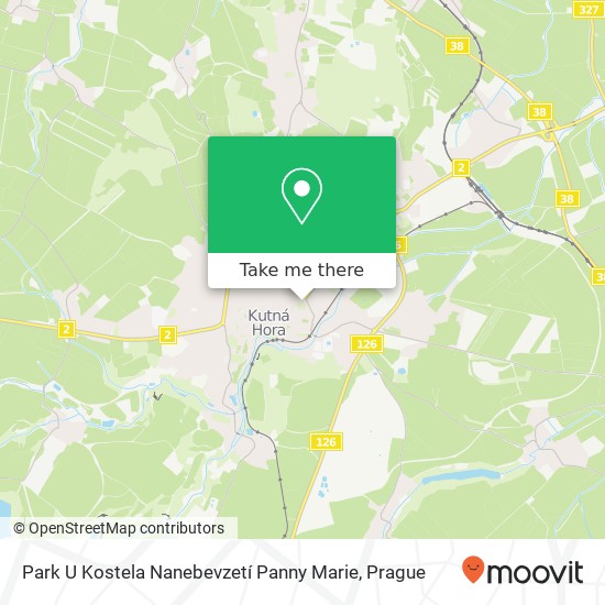 Park U Kostela Nanebevzetí Panny Marie map