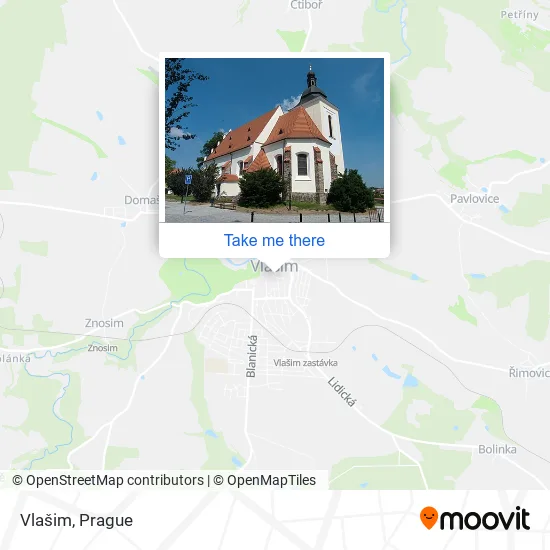 Карта Vlašim