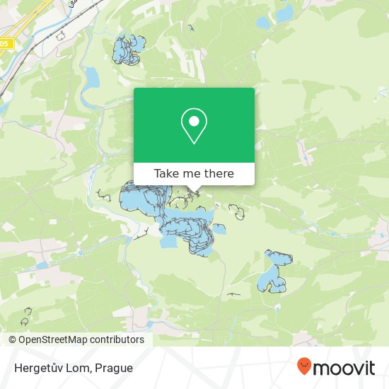 Hergetův Lom map