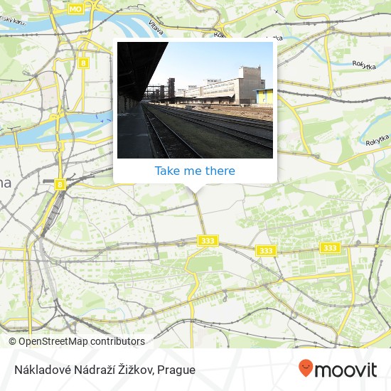 Nákladové Nádraží Žižkov map