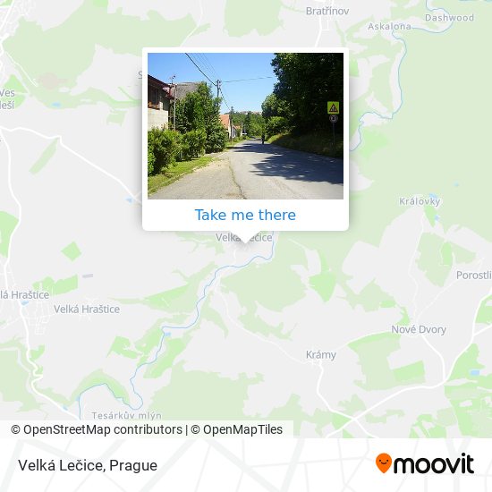 Velká Lečice map