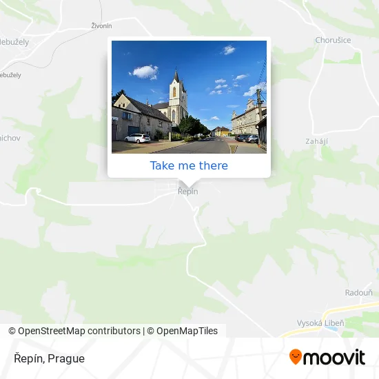 Карта Řepín